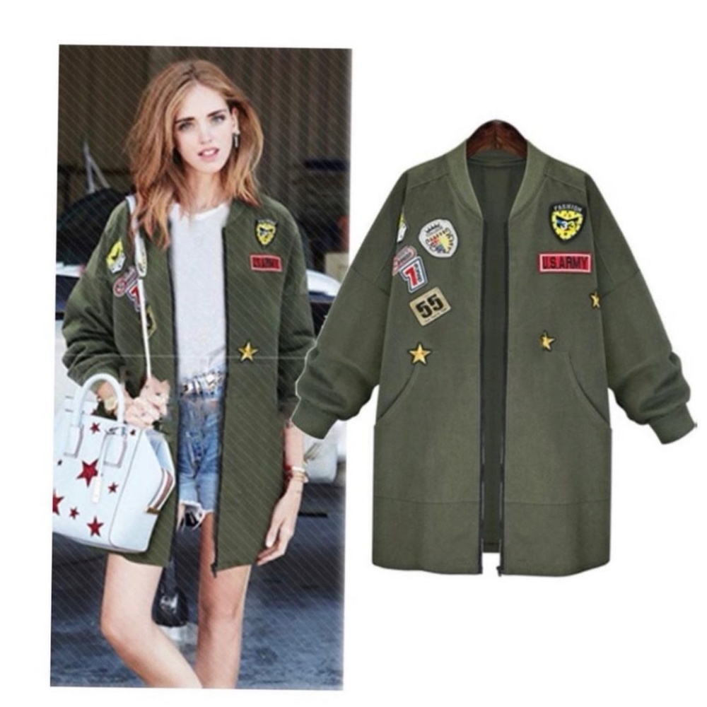 Green Camo Inspired Jacket